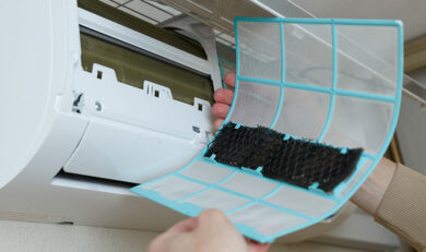 pulizia filtri dei condizionatori